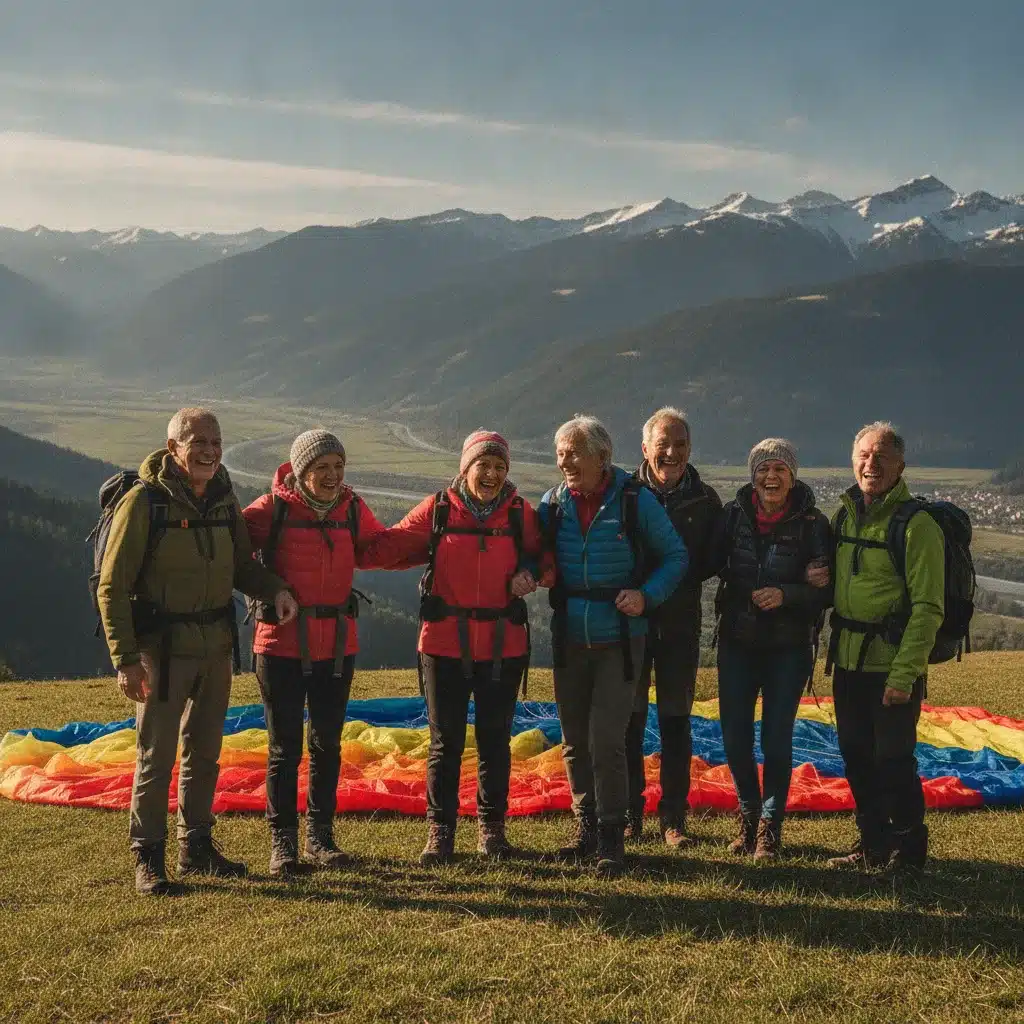 parapente senior personne âgée