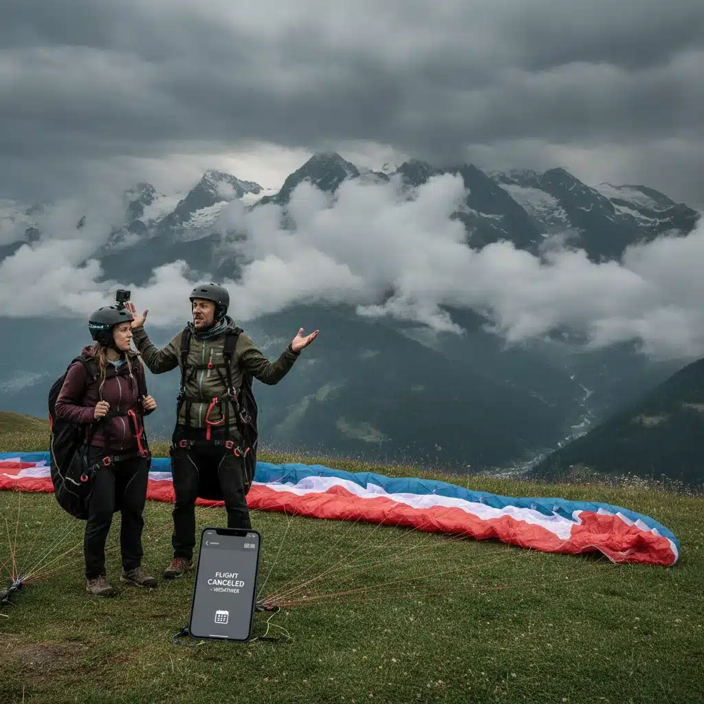 Annulation météo parapente remboursement, vos droits - annulation meteo parapente remboursement
