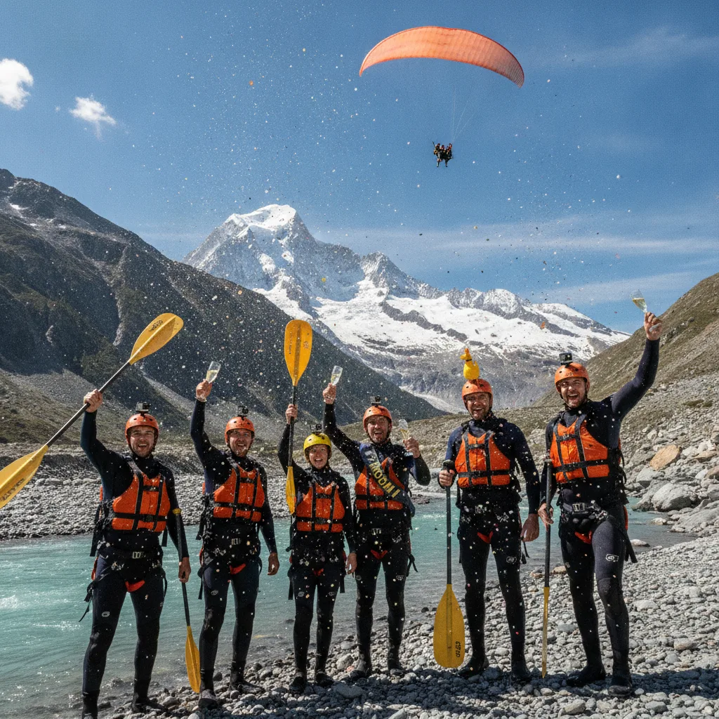 EVG Chamonix, activité sensations fortes face au Mont-Blanc - evg chamonix activite sensations fortes